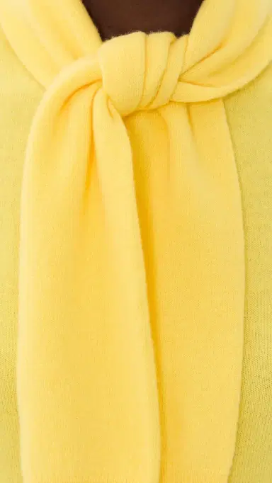 AKNVAS Giorigia Tie Neck Top Yellow | Thumbnail 6 AKNVAS Giorigia Tie Neck Top Yellow | Thumbnail 6