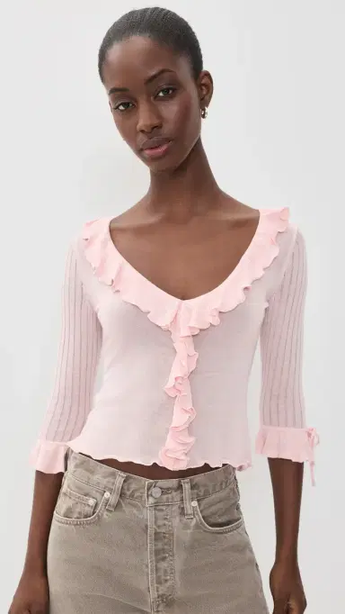 With Jean Emily Top Pink | Thumbnail 2 With Jean Emily Top Pink | Thumbnail 2
