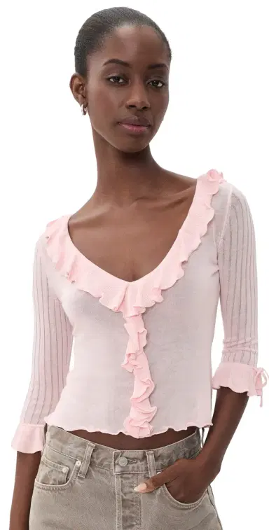 With Jean Emily Top Pink | Thumbnail 1 With Jean Emily Top Pink | Thumbnail 1