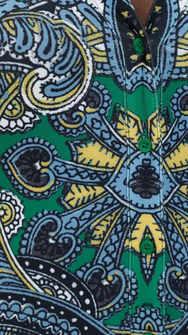 Alice + Olivia Freya Fitted Waist Mini Dress Bon Voyage Deep Emerald | Thumbnail 6 Alice + Olivia Freya Fitted Waist Mini Dress Bon Voyage Deep Emerald | Thumbnail 6