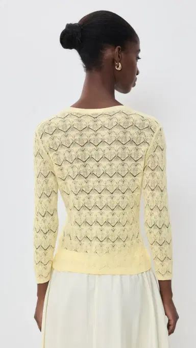 Vince Fine Lace Crew Neck Sweater | Thumbnail 3 Vince Fine Lace Crew Neck Sweater | Thumbnail 3