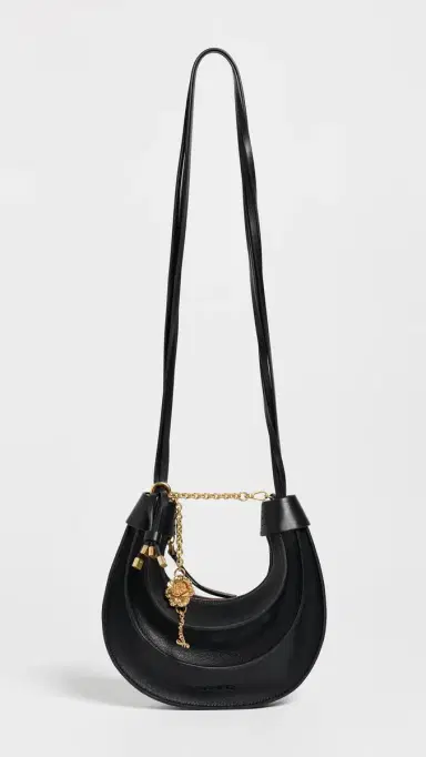 Farm Rio Leather Small Banana Bag Black One Size | Thumbnail 2 Farm Rio Leather Small Banana Bag Black One Size | Thumbnail 2