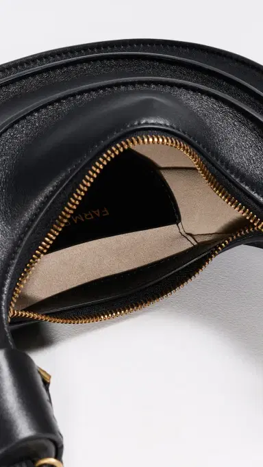 Farm Rio Leather Small Banana Bag Black One Size | Thumbnail 6 Farm Rio Leather Small Banana Bag Black One Size | Thumbnail 6