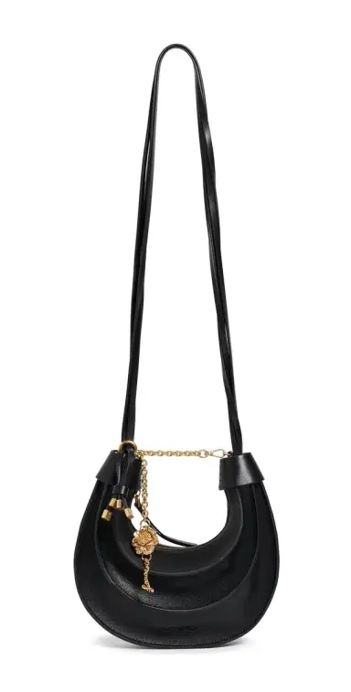 Farm Rio Leather Small Banana Bag Black One Size | Thumbnail 1 Farm Rio Leather Small Banana Bag Black One Size | Thumbnail 1
