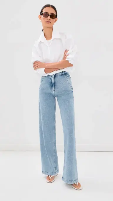Another Tomorrow Carpenter Denim Jeans | Thumbnail 5 Another Tomorrow Carpenter Denim Jeans | Thumbnail 5