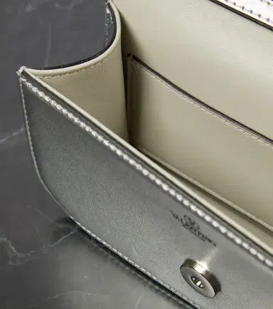 Valentino Garavani Locò Small metallic leather shoulder bag | Thumbnail 6 Valentino Garavani Locò Small metallic leather shoulder bag | Thumbnail 6