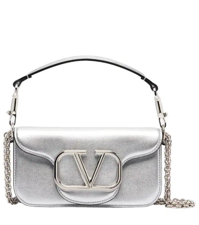 Locò Small metallic leather shoulder bag Locò Small metallic leather shoulder bag