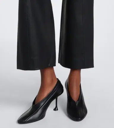 Proenza Schouler White Label Isadora leather flared pants | Thumbnail 3 Proenza Schouler White Label Isadora leather flared pants | Thumbnail 3