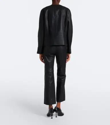 Proenza Schouler White Label Isadora leather flared pants | Thumbnail 4 Proenza Schouler White Label Isadora leather flared pants | Thumbnail 4