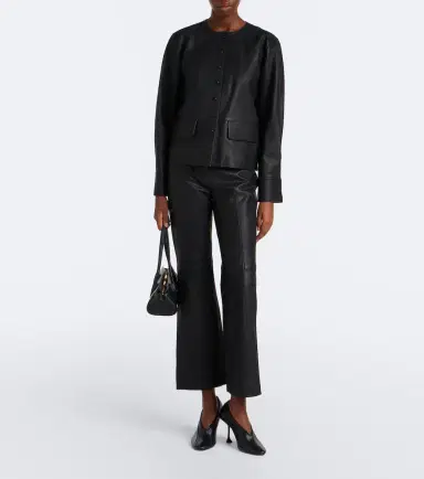 Proenza Schouler White Label Isadora leather flared pants | Thumbnail 5 Proenza Schouler White Label Isadora leather flared pants | Thumbnail 5