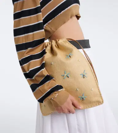 Prada Wish beaded canvas pouch | Thumbnail 7 Prada Wish beaded canvas pouch | Thumbnail 7