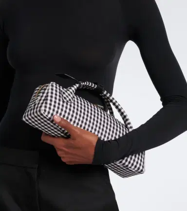 Alaia Alaïa Le Teckel gingham top-handle bag | Thumbnail 5 Alaia Alaïa Le Teckel gingham top-handle bag | Thumbnail 5