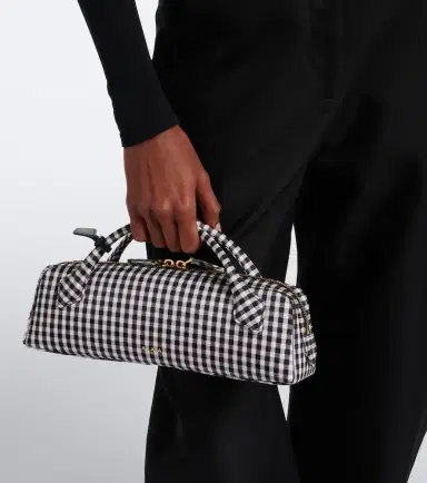 Alaia Alaïa Le Teckel gingham top-handle bag | Thumbnail 6 Alaia Alaïa Le Teckel gingham top-handle bag | Thumbnail 6