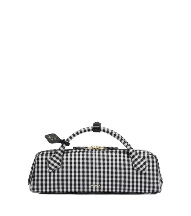 Alaia Alaïa Le Teckel gingham top-handle bag | Thumbnail 1 Alaia Alaïa Le Teckel gingham top-handle bag | Thumbnail 1