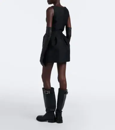 Balenciaga Wool and silk-blend minidress | Thumbnail 2 Balenciaga Wool and silk-blend minidress | Thumbnail 2