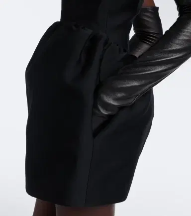 Balenciaga Wool and silk-blend minidress | Thumbnail 4 Balenciaga Wool and silk-blend minidress | Thumbnail 4