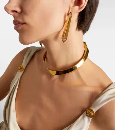 Versace Crystal-embellished drop earrings | Thumbnail 6 Versace Crystal-embellished drop earrings | Thumbnail 6