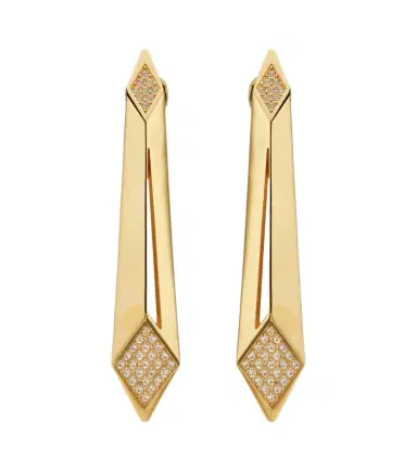 Versace Crystal-embellished drop earrings | Thumbnail 1 Versace Crystal-embellished drop earrings | Thumbnail 1