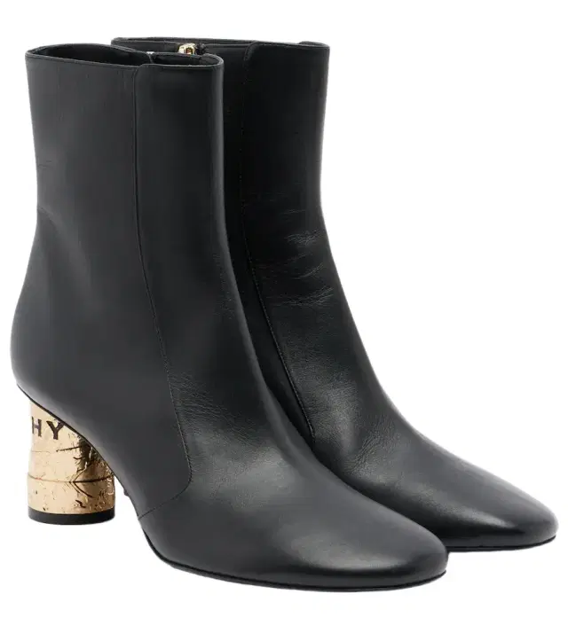 Tape leather ankle boots Tape leather ankle boots