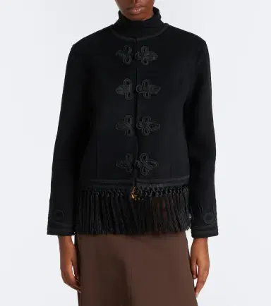 Rixo Inga fringed wool-blend jacket | Thumbnail 6 Rixo Inga fringed wool-blend jacket | Thumbnail 6