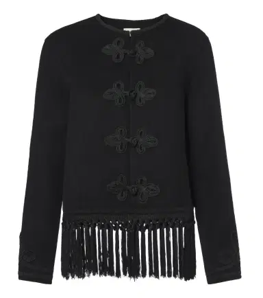 Rixo Inga fringed wool-blend jacket | Thumbnail 1 Rixo Inga fringed wool-blend jacket | Thumbnail 1