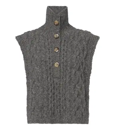 Isabel Marant Cable knit wool-blend sweater vest | Thumbnail 1 Isabel Marant Cable knit wool-blend sweater vest | Thumbnail 1