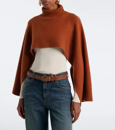 Isabel Marant Marina wool and cashmere poncho | Thumbnail 2 Isabel Marant Marina wool and cashmere poncho | Thumbnail 2