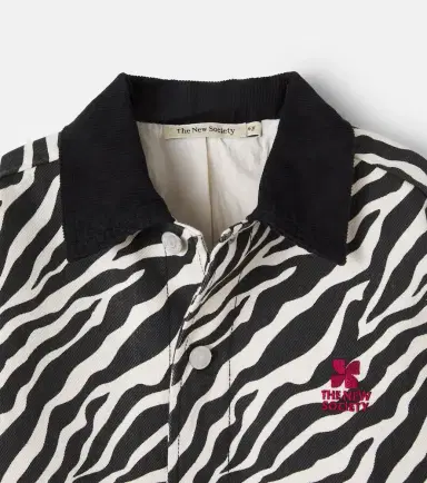 THE NEW SOCIETY Dakota zebra-print cotton jacket | Thumbnail 4 THE NEW SOCIETY Dakota zebra-print cotton jacket | Thumbnail 4