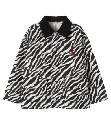 THE NEW SOCIETY Dakota zebra-print cotton jacket | Thumbnail 1 THE NEW SOCIETY Dakota zebra-print cotton jacket | Thumbnail 1