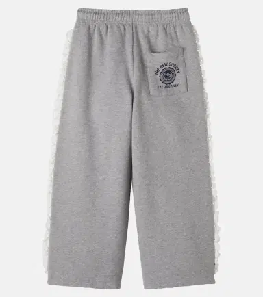 THE NEW SOCIETY Ash lace-trimmed cotton jersey sweatpants | Thumbnail 2 THE NEW SOCIETY Ash lace-trimmed cotton jersey sweatpants | Thumbnail 2