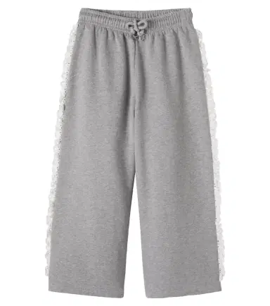 THE NEW SOCIETY Ash lace-trimmed cotton jersey sweatpants | Thumbnail 1 THE NEW SOCIETY Ash lace-trimmed cotton jersey sweatpants | Thumbnail 1