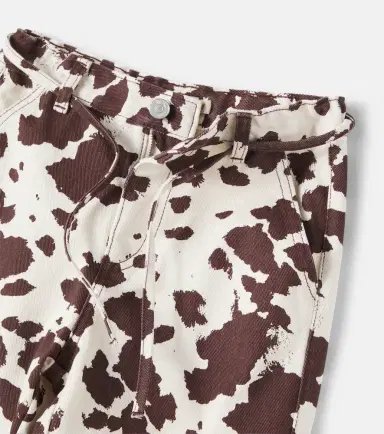 THE NEW SOCIETY Cow-print cotton pants | Thumbnail 2 THE NEW SOCIETY Cow-print cotton pants | Thumbnail 2