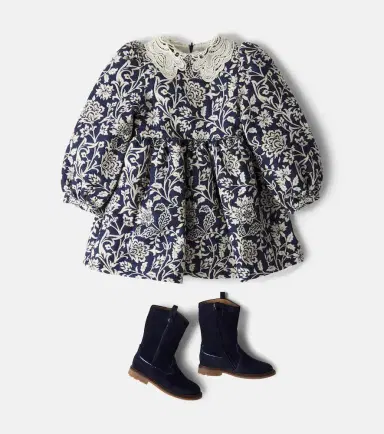 THE NEW SOCIETY Eloween floral cotton-blend jacquard dress | Thumbnail 4 THE NEW SOCIETY Eloween floral cotton-blend jacquard dress | Thumbnail 4