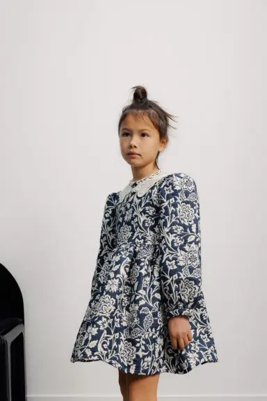 THE NEW SOCIETY Eloween floral cotton-blend jacquard dress | Thumbnail 5 THE NEW SOCIETY Eloween floral cotton-blend jacquard dress | Thumbnail 5