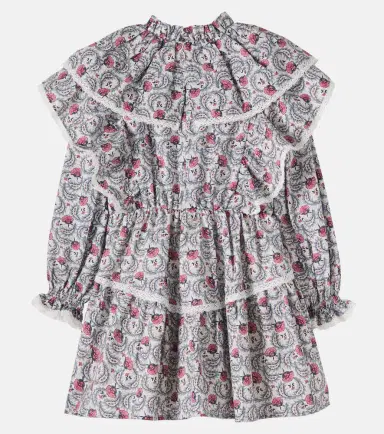 THE NEW SOCIETY Nesta lace-trimmed printed cotton dress | Thumbnail 2 THE NEW SOCIETY Nesta lace-trimmed printed cotton dress | Thumbnail 2