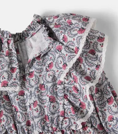 THE NEW SOCIETY Nesta lace-trimmed printed cotton dress | Thumbnail 3 THE NEW SOCIETY Nesta lace-trimmed printed cotton dress | Thumbnail 3