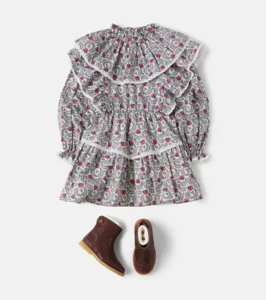 THE NEW SOCIETY Nesta lace-trimmed printed cotton dress | Thumbnail 4 THE NEW SOCIETY Nesta lace-trimmed printed cotton dress | Thumbnail 4