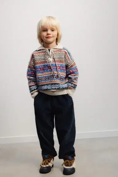 THE NEW SOCIETY Caia Fair Isle wool-blend polo sweater | Thumbnail 5 THE NEW SOCIETY Caia Fair Isle wool-blend polo sweater | Thumbnail 5