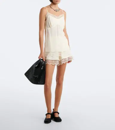 Simone Rocha Mini floral leather shopper | Thumbnail 4 Simone Rocha Mini floral leather shopper | Thumbnail 4