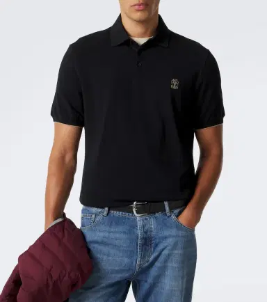 Brunello Cucinelli Cotton piqué polo shirt | Thumbnail 3 Brunello Cucinelli Cotton piqué polo shirt | Thumbnail 3