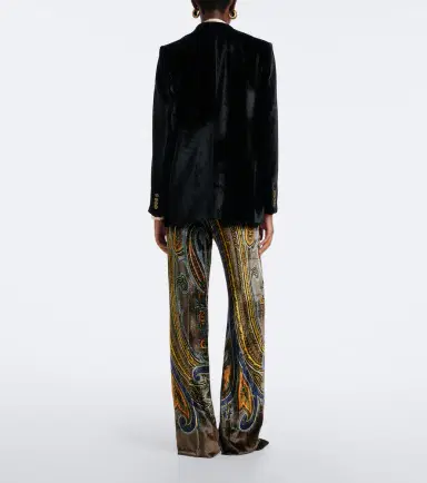Etro Paisley velvet flared pants | Thumbnail 2 Etro Paisley velvet flared pants | Thumbnail 2