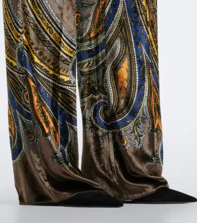 Etro Paisley velvet flared pants | Thumbnail 5 Etro Paisley velvet flared pants | Thumbnail 5