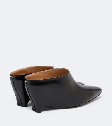 Maison Margiela Heel-Less leather wedge mules | Thumbnail 3 Maison Margiela Heel-Less leather wedge mules | Thumbnail 3