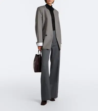 Victoria Beckham Draped jersey top | Thumbnail 4 Victoria Beckham Draped jersey top | Thumbnail 4