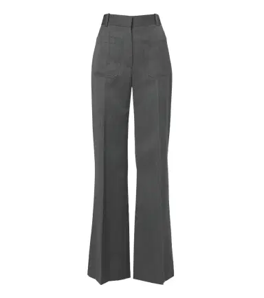 Victoria Beckham Alina herringbone virgin wool wide-leg pants | Thumbnail 1 Victoria Beckham Alina herringbone virgin wool wide-leg pants | Thumbnail 1