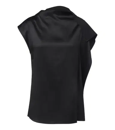 Sportmax Ruffled silk satin top | Thumbnail 1 Sportmax Ruffled silk satin top | Thumbnail 1