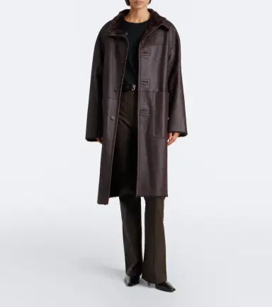 Joseph Ari reversible leather and shearling coat | Thumbnail 4 Joseph Ari reversible leather and shearling coat | Thumbnail 4