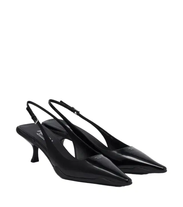 Leather slingback pumps Leather slingback pumps