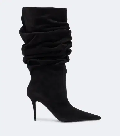 Amina Muaddi Anok suede mid-calf boots | Thumbnail 3 Amina Muaddi Anok suede mid-calf boots | Thumbnail 3