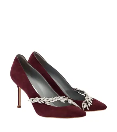 Balenciaga x Manolo Blahnik embellished suede pumps | Thumbnail 1 Balenciaga x Manolo Blahnik embellished suede pumps | Thumbnail 1